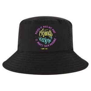 Faith It Does Not Make Things Easy It Makes Them Possible Luke Cool Comfort Performance Bucket Hat