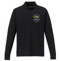 Faith It Does Not Make Things Easy It Makes Them Possible Luke Performance Long Sleeve Polo