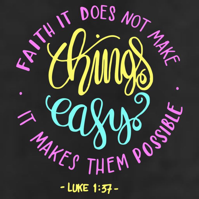 Faith It Does Not Make Things Easy It Makes Them Possible Luke Knit Cap Winter Beanie
