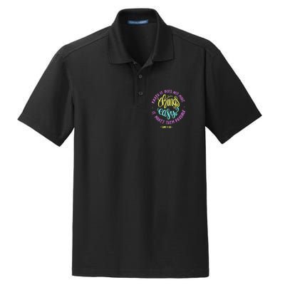 Faith It Does Not Make Things Easy It Makes Them Possible Luke Dry Zone Grid Polo