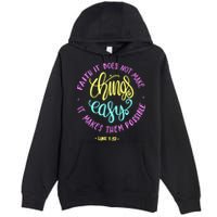 Faith It Does Not Make Things Easy It Makes Them Possible Luke Premium Pullover Hoodie