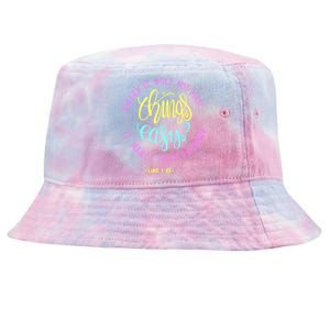 Faith It Does Not Make Things Easy It Makes Them Possible Luke Tie-Dyed Bucket Hat