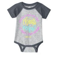 Faith It Does Not Make Things Easy It Makes Them Possible Luke Infant Baby Jersey Bodysuit