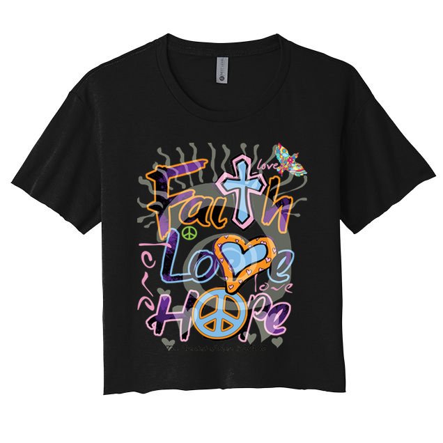 Faith Love Hope Crop Top