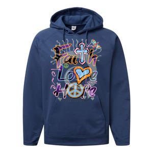 Faith Love Hope Performance Fleece Hoodie