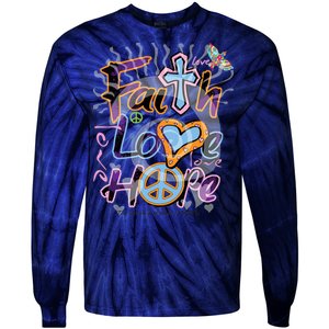 Faith Love Hope Tie-Dye Long Sleeve Shirt