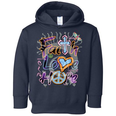 Faith Love Hope Toddler Hoodie