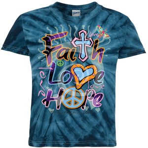 Faith Love Hope Kids Tie-Dye T-Shirt