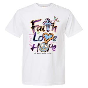 Faith Love Hope Garment-Dyed Heavyweight T-Shirt