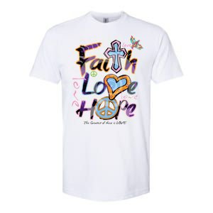 Faith Love Hope Softstyle CVC T-Shirt