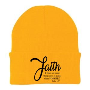 Faith Makes Things Possible  Knit Cap Winter Beanie