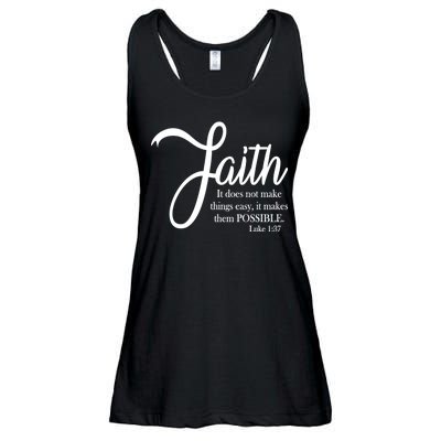 Faith Makes Things Possible  Ladies Essential Flowy Tank