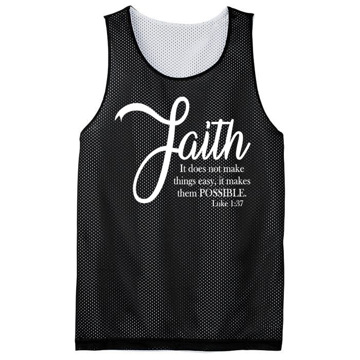 Faith Makes Things Possible  Mesh Reversible Basketball Jersey Tank