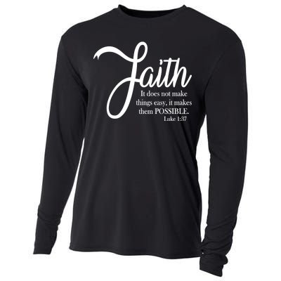 Faith Makes Things Possible  Cooling Performance Long Sleeve Crew