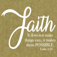 Faith Makes Things Possible  Garment-Dyed Women's Muscle Tee
