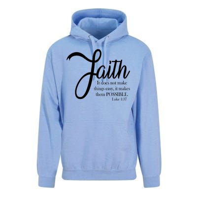 Faith Makes Things Possible  Unisex Surf Hoodie