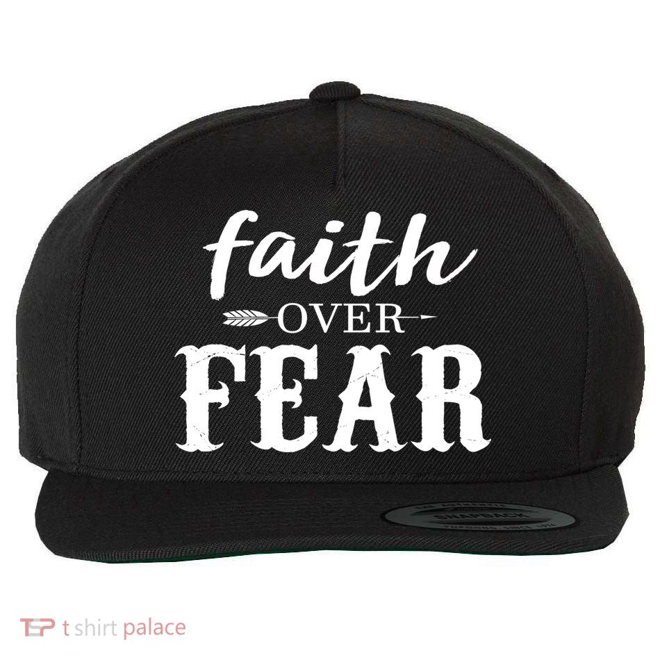 Faith Over Fear Wool Snapback Cap