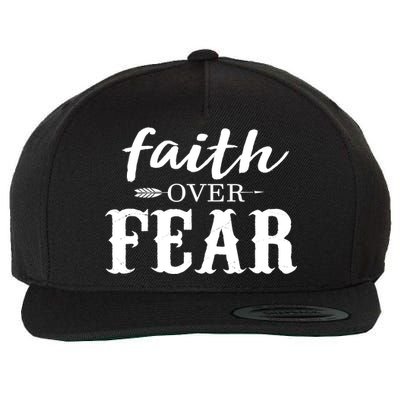 Faith Over Fear Wool Snapback Cap