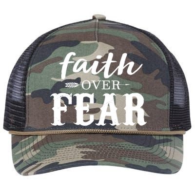 Faith Over Fear Retro Rope Trucker Hat Cap