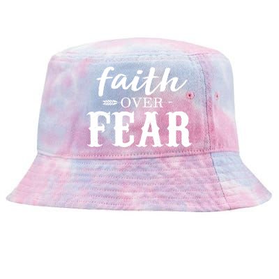 Faith Over Fear Tie-Dyed Bucket Hat