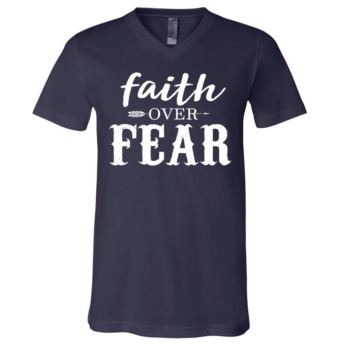 Faith Over Fear V-Neck T-Shirt