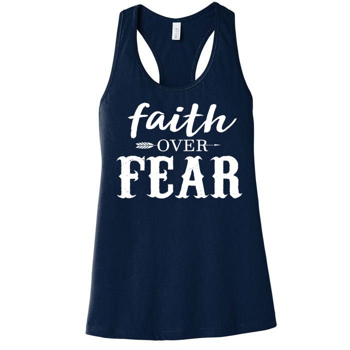 Faith Over Fear Women's Racerback Tank