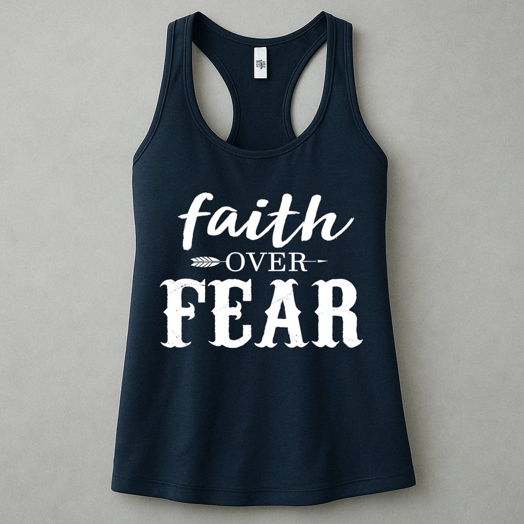 Faith Over Fear Womens Tank Top