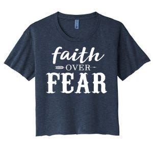 Faith Over Fear Women's Crop Top Tee