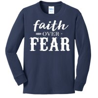 Faith Over Fear Kids Long Sleeve Shirt