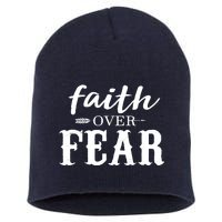 Faith Over Fear Short Acrylic Beanie