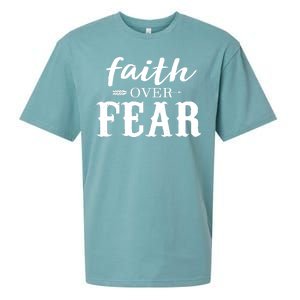 Faith Over Fear Sueded Cloud Jersey T-Shirt