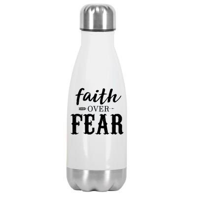 Faith Over Fear Stainless Steel Insulated Water Bottle