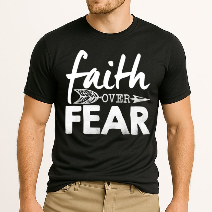 Faith Over Fear Christian Arrow Performance Shirt