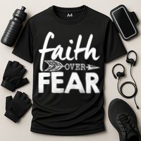 Faith Over Fear Christian Arrow Performance Shirt