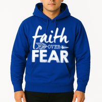 Faith Over Fear Christian Arrow Hoodie