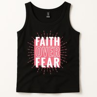 Faith Over Fear Cute Christian Quote  Tank Top