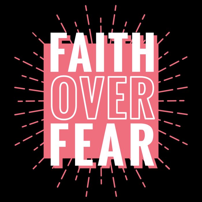 Faith Over Fear Cute Christian Quote  Tank Top