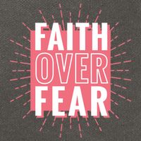 Faith Over Fear Cute Christian Quote  Cotton Canvas Backpack
