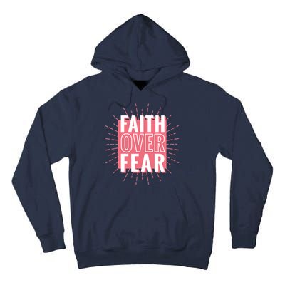 Faith Over Fear Cute Christian Quote  Tall Hoodie