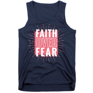 Faith Over Fear Cute Christian Quote  Tank Top