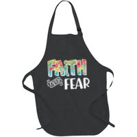 Faith Over Fear Flower Pattern Apron