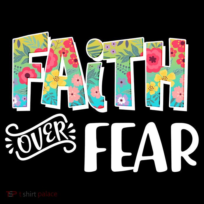 Faith Over Fear Flower Pattern Impact Tech Backpack