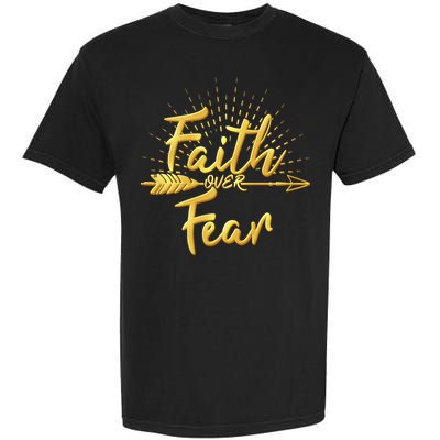 Faith Over Fear Gold Limited Edition Garment-Dyed Heavyweight T-Shirt