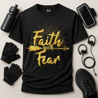 Faith Over Fear Gold Limited Edition Performance Shirt