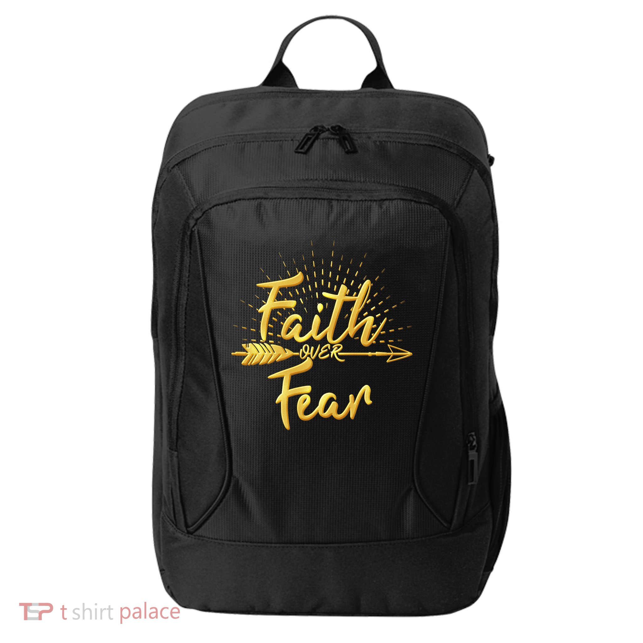Faith Over Fear Gold Limited Edition City Backpack