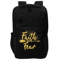 Faith Over Fear Gold Limited Edition Impact Tech Backpack