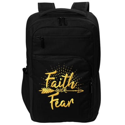 Faith Over Fear Gold Limited Edition Impact Tech Backpack