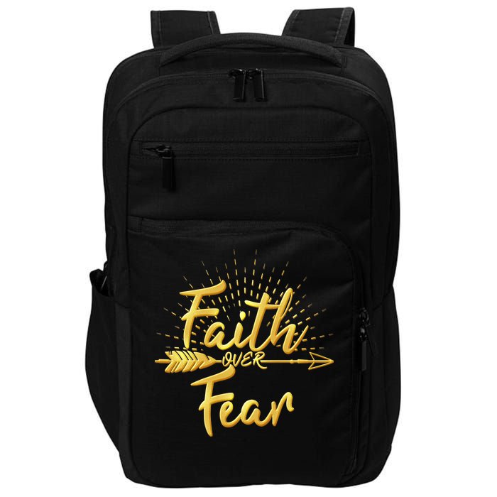 Faith Over Fear Gold Limited Edition Impact Tech Backpack