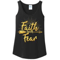 Faith Over Fear Gold Limited Edition Ladies Essential Tank