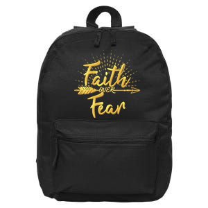 Faith Over Fear Gold Limited Edition 16 in Basic Backpack